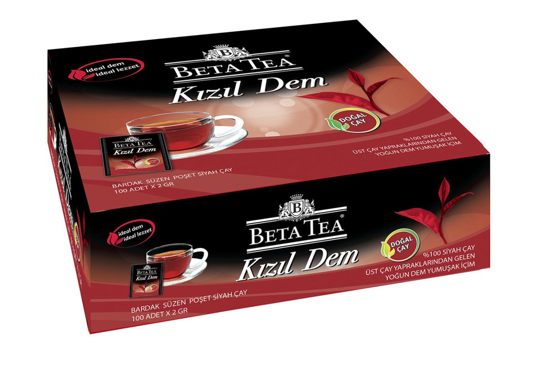 Beta Kızıl Dem Turkish Tea Bags 100 x 2 GR - Beta Tea Global