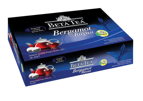 Beta Bergamot Rüyasi Earl Grey Turkish Tea Pot Bags 48*3,2 GR - Beta Tea Global