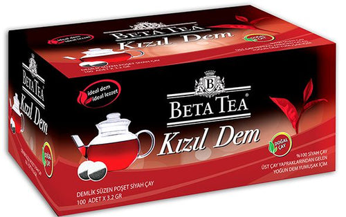 Beta Kızıl Dem Turkish Tea Pot Bags 100 x 3,2 GR - Beta Tea Global