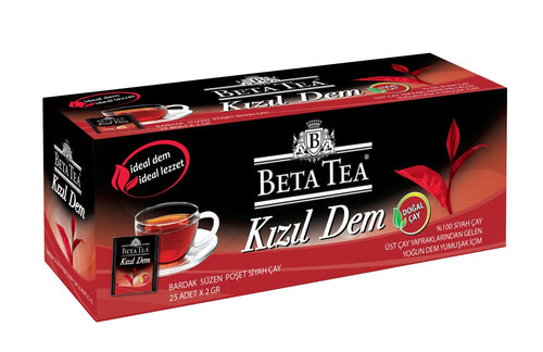 Beta Kızıl Dem Turkish Tea Bags 25 x 2 GR - Beta Tea Global