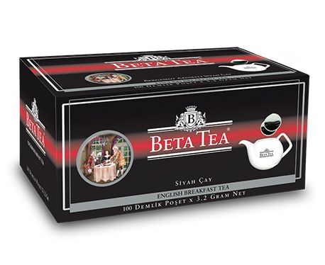 Beta English Breakfast Pot Bags 100 x 3,2 GR - Beta Tea Global